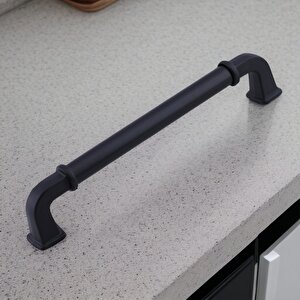 Alfa Metal Mat Siyah Kulp 160 Mm 16 Cm Mobilya Çekmece Mutfak Dolabı Dolap Kapak Kulp Kulb Kulpu