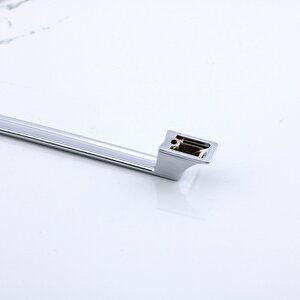 Mostar 224 Mm Krom Gümüş Renk Metal Kulp Mobilya Çekmece Mutfak Dolabı Dolap Kulpları Kulb 22.4 Cm
