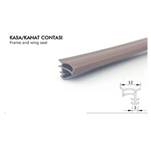 Ahşap Kapı Fitili Kahve 25 Metre