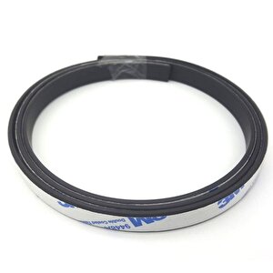 Contacall Yapışkanlı Şerit Mıknatıs Magnet Kes Kullan  Siyah Genişlik 9 Mm Kalınlı 1,8 Mm 1 Metre