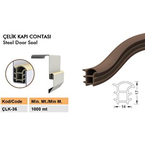 Çelik Kapı Contası Siyah 6 Metre