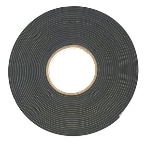 Yapışkan Kapı Pencere Bandı Süngeri Yalıtım Süngeri Eva-3mmx10mm-siyah-10 Metre