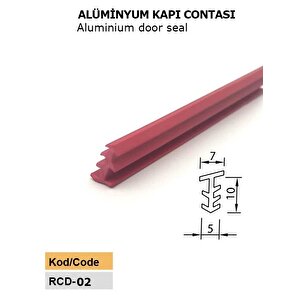 Alüminyum Kapı Contası Cam Sıkıştırma Fitili 25 Metre Kahverengi