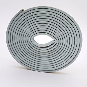 Contacall Bondit Çift Sarım Kauçuk Kapı Ve Pencere Izolasyon Bandı Fitili 2x2 4 Metre Gri