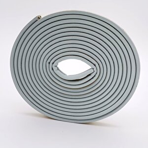 Bondit Çift Sarım Kauçuk Kapı Ve Pencere İzolasyon Bandı Fitili 15x2- 30 Metre Gri
