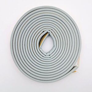 Contacall Bondit Çift Sarım Kauçuk Kapı Ve Pencere İzolasyon Bandı Fitili 15x2- 30 Metre Gri