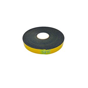 Contacall Endüstriyel Epdm (kauçuk)  Çift Taraflı Yapışkan Bantlı Yalıtım Süngeri 5mmx35 Mm 10 Metre