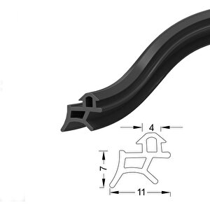 Pimapen Pvc Kapı Pencere Değiştirme Fitili Contası 20 Metre Siyah