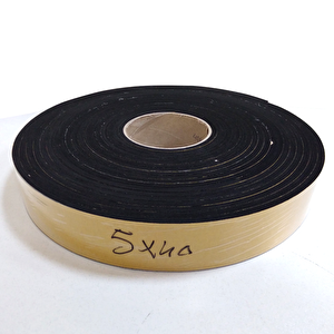 Kapı Pencere İzolasyon Bandı Yapışkan Sünger 5 Mm Kalınlık 40 Mm Genişlik 10 Metre Uzunluk / Eva-5*40
