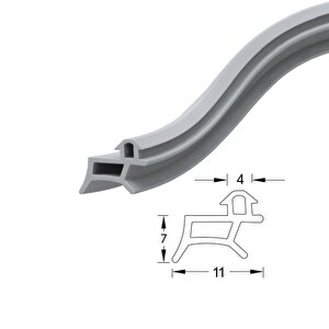 Pimapen Pvc Kapı Pencere Değişim Contası Pvc Fitili 75 Metre Gri