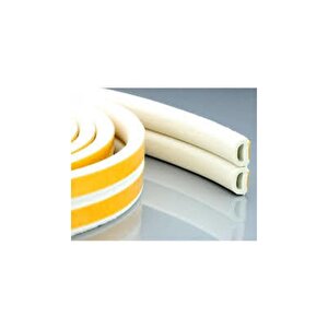 Contacall Bondit Çift Sarım Kauçuk Kapı Ve Pencere Izolasyon Bandı Fitili 2x2 4 Metre Beyaz