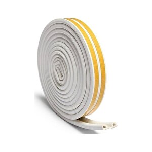 Bondit Çift Sarım Kauçuk Kapı Ve Pencere Izolasyon Bandı Fitili 4x2 8 Metre Beyaz