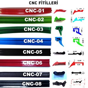 Cnc Tezgah Eksen Sıyırıcı Hareketli Eleman Fitili Cnc -04 / 1 Metre  Siyah