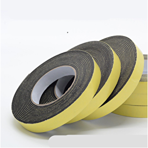 Kapı Pencere İzolasyon Bandı Yapışkan Sünger 4 Mm Kalınlık 25 Mm Genişlik 10 Metre Uzunluk / Eva-4*25