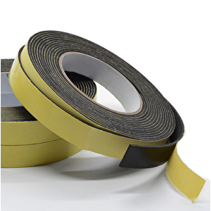 Kapı Pencere İzolasyon Bandı Yapışkan Sünger 4 Mm Kalınlık 25 Mm Genişlik 10 Metre Uzunluk / Eva-4*25