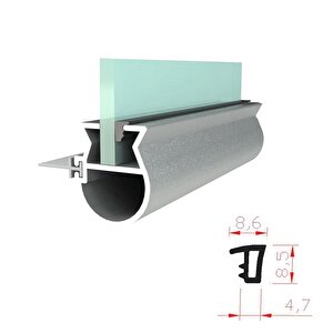 Contacall Duşakabin Cam Fitili Duşa Kabin Plaksi Fitili Şeffaf 10 Metre