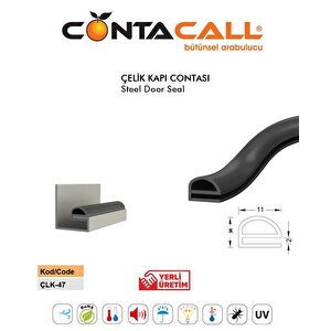Çelik Kapı Fitili Çelik Kapı Contası 6 Metre Kahve