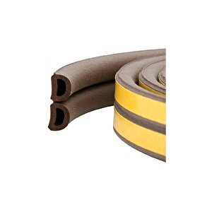 Contacall Bondit Çift Sarım Kauçuk Kapı Ve Pencere İzolasyon Bandı Fitili 2x4 8 Metre Kahverengi
