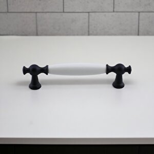 Arnas Porselen Kulp 128 Mm Mobilya Çekmece Mutfak Dolabı Dolap Kapak Kulpları Kulb Kulpu Siyah