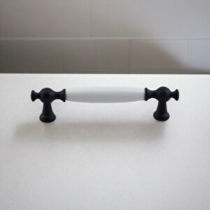 Arnas Porselen Kulp 128 Mm Mobilya Çekmece Mutfak Dolabı Dolap Kapak Kulpları Kulb Kulpu Siyah