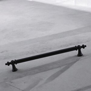 Osmanlı (192 Mm - 19.2 Cm) Mat Siyah Metal Mobilya Mutfak Çekmece Dolap Dolabı Kulbu Kulpu Kulpları