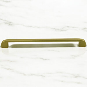 Zehra (192 Mm - 19.2 Cm) Mat Gold Metal Mobilya Mutfak Çekmece Dolap Dolabı Kulbu Kulpu Kulpları