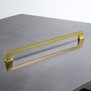 Gediz Mat Gold Altın Kulp 320 Mm Metal Mobilya Çekmece Mutfak Dolabı Dolap Kapak Kulpları Kulb Kulpu