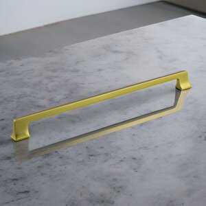Gediz Mat Gold Altın Kulp 320 Mm Metal Mobilya Çekmece Mutfak Dolabı Dolap Kapak Kulpları Kulb Kulpu