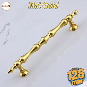 Nilay Mat Altın Metal Kulp 128 Mm -12.8 Cm Mobilya Çekmece Mutfak Dolabı Dolap Kulpları Kulbu Kulpu
