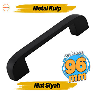 Zehra Kulp 96 Mm Siyah Metal Mutfak Mobilya Çekmece Mutfak Dolap Dolabı Kulpları Kapak Kulbu 9.6 Cm