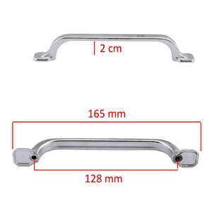 10 Adet Zümre Düz Mobilya Mutfak Dolabı Çekmece Dolap Kapak Kulpu Kulb Kulbu Krom 128 Mm Metal Kulp