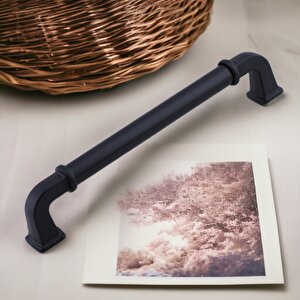 Alfa Metal Mat Siyah Kulp 128 Mm 12.8 Cm Mobilya Çekmece Mutfak Dolabı Dolap Kapak Kulp Kulb Kulpu