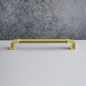 Alfa Metal Mat Gold Altın Kulp 192 Mm Mobilya Çekmece Mutfak Dolabı Dolap Kapak Kulpları Kulb Kulpu