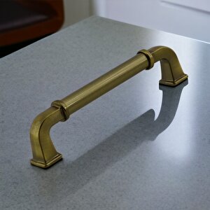 Alfa Metal Antik Sarı Kulp 96 Mm Mobilya Çekmece Mutfak Dolabı Dolap Kapak Kulpları Kulb Kulpu