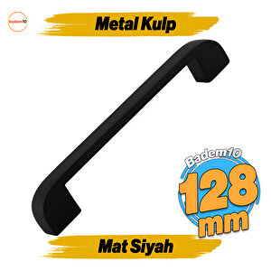 Zehra Kulp 128 Mm Siyah Metal Mutfak Mobilya Çekmece Mutfak Dolap Dolabı Kulpları Kapak Kulbu 12.8 Cm