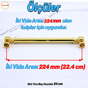 Talas Gold Altın Kulp 224 Mm Mobilya Çekmece Mutfak Dolabı Dolap Kapak Kulplar Kulb Kulp