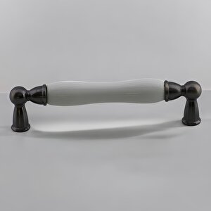 Domaniç Porselen Antik Nikel Kulp 128 Mm Mobilya Çekmece Mutfak Dolabı Dolap Kapak Kulplar Kulb Kulp