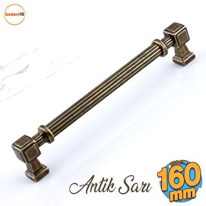 Talas 160 Mm Çizgili Metal Antik Sarı Kulp Mobilya Çekmece Mutfak Dolabı Dolap Kulpları Kulb 16 Cm