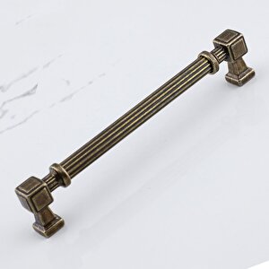 10 Adet Talas 160 Mm Çizgili Metal Antik Sarı Kulp Mobilya Çekmece Mutfak Dolabı Dolap Kulbları 16 Cm