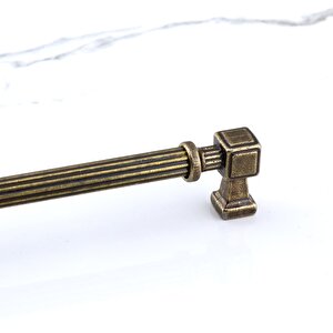 10 Adet Talas 160 Mm Çizgili Metal Antik Sarı Kulp Mobilya Çekmece Mutfak Dolabı Dolap Kulbları 16 Cm