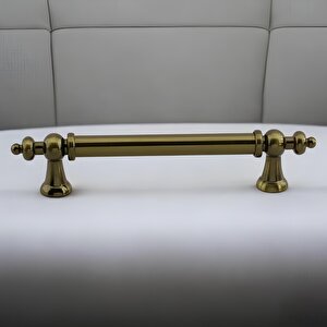 Osmanlı Metal Antik Sarı Kulp 128 Mm 12.8 Cm Mobilya Çekmece Mutfak Dolabı Dolap Kapak Kulb Kulpu