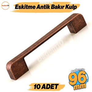 Radus 10 Adet Antik Bakır Metal Kulp 96 Mm Mobilya Çekmece Mutfak Dolabı Dolap Kulpları Kulbu Kulpu