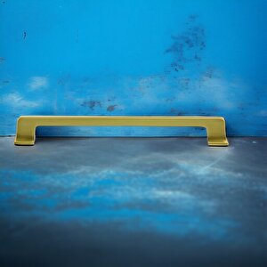 Gediz Metal Mat Gold Altın Kulp 224 Mm Mobilya Çekmece Mutfak Dolabı Dolap Kapak Kulpları Kulb Kulpu