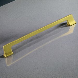 Gediz Metal Mat Gold Altın Kulp 224 Mm Mobilya Çekmece Mutfak Dolabı Dolap Kapak Kulpları Kulb Kulpu