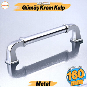 Alfa Metal Gümüş Krom Renk Kulp 160 Mm Mobilya Çekmece Mutfak Dolabı Dolap Kapak Kulpları Kulb Kulpu