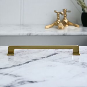 Gediz Metal Antik Sarı Kulp 224 Mm Mobilya Çekmece Mutfak Dolabı Dolap Kapak Kulpları Kulb Kulpu