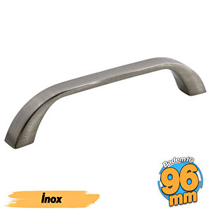 Göksu (96 Mm - 9.6 Cm) İnox Metal Mobilya Mutfak Çekmece Dolap Dolabı Kapak Kulbu Kulpu Kulpları