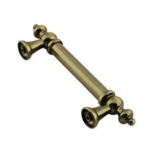 Osmanlı (96 Mm - 9.6 Cm) Antik Sarı Metal Mobilya Mutfak Çekmece Dolap Dolabı Kulbu Kulpu Kulpları