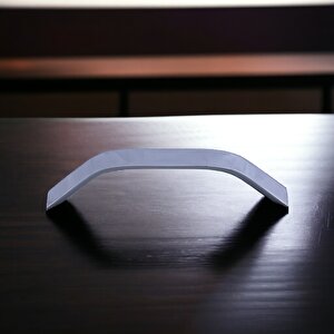Şahin Krom Gümüş Metal Kulp 128 Mm  12.8 Cm Mobilya Çekmece Mutfak Dolabı Dolap Kulpları Kulbu Kulpu
