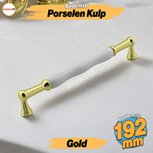 Anav Porselen Gold Altın Kulp 192 Mm Mobilya Çekmece Mutfak Dolabı Dolap Kapak Kulplar Kulb Kulpu